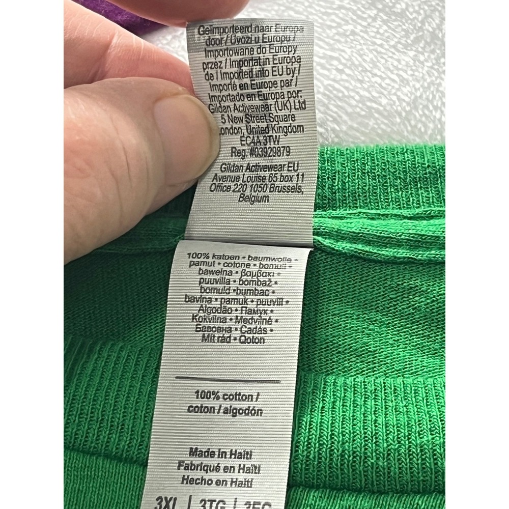 Sun Drop Soda Green Graphic T-Shirt Gildan Heavy Cotton Men's 3XL Retro Logo - Picture 3 of 9